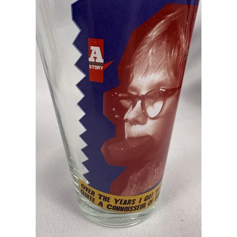 A Christmas Story 4pc 16oz Glass Cup Set
